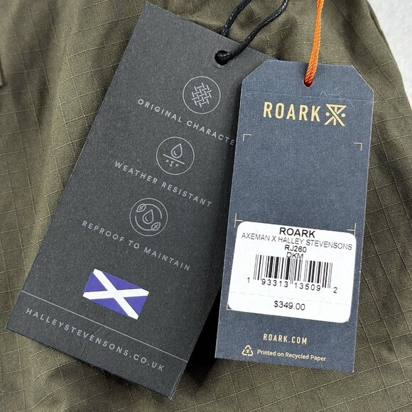 Roark x Halley Stevensons Axeman Jacket Men’s L Dark Military Waxed Lined NEW - Picture 6 of 16